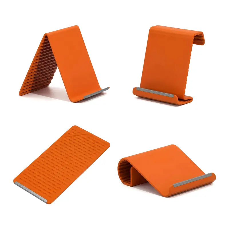 Ultra-Slim Foldable Phone Stand – Universal Adjustable Silicone Cradle for Desk & Travel