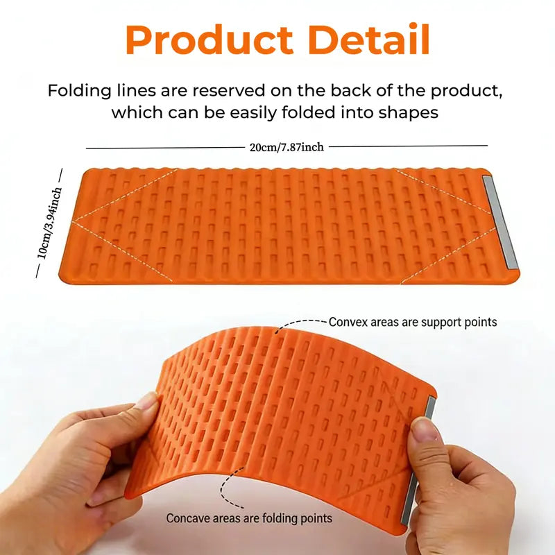 Ultra-Slim Foldable Phone Stand – Universal Adjustable Silicone Cradle for Desk & Travel