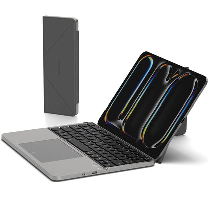 Foldable Bluetooth Keyboard with Touchpad and Stand