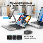 Foldable Bluetooth Keyboard with Touchpad and Stand