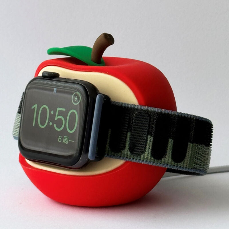 Apple Watch Apple-Shaped Charging Stand & Cable Organizer
