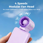 Ultra-Powerful Type-C Plug-in Fan, 17,000 RPM High Speed, Compatible with iPhone, iPad, Power Bank & Tablets.