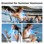 Ultra-Powerful Type-C Plug-in Fan, 17,000 RPM High Speed, Compatible with iPhone, iPad, Power Bank & Tablets.