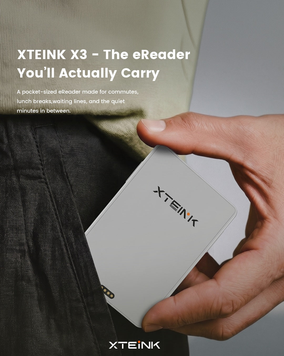 Mini E-Ink Reader Ultra-Thin Magnetic Pocket Reader – KOKOGOL