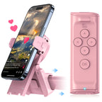 Remote Control for TikTok Scrolling with Phone Stand, Wireless Page Turner, Selfie Camera Shutter Video Recording for iOS Android