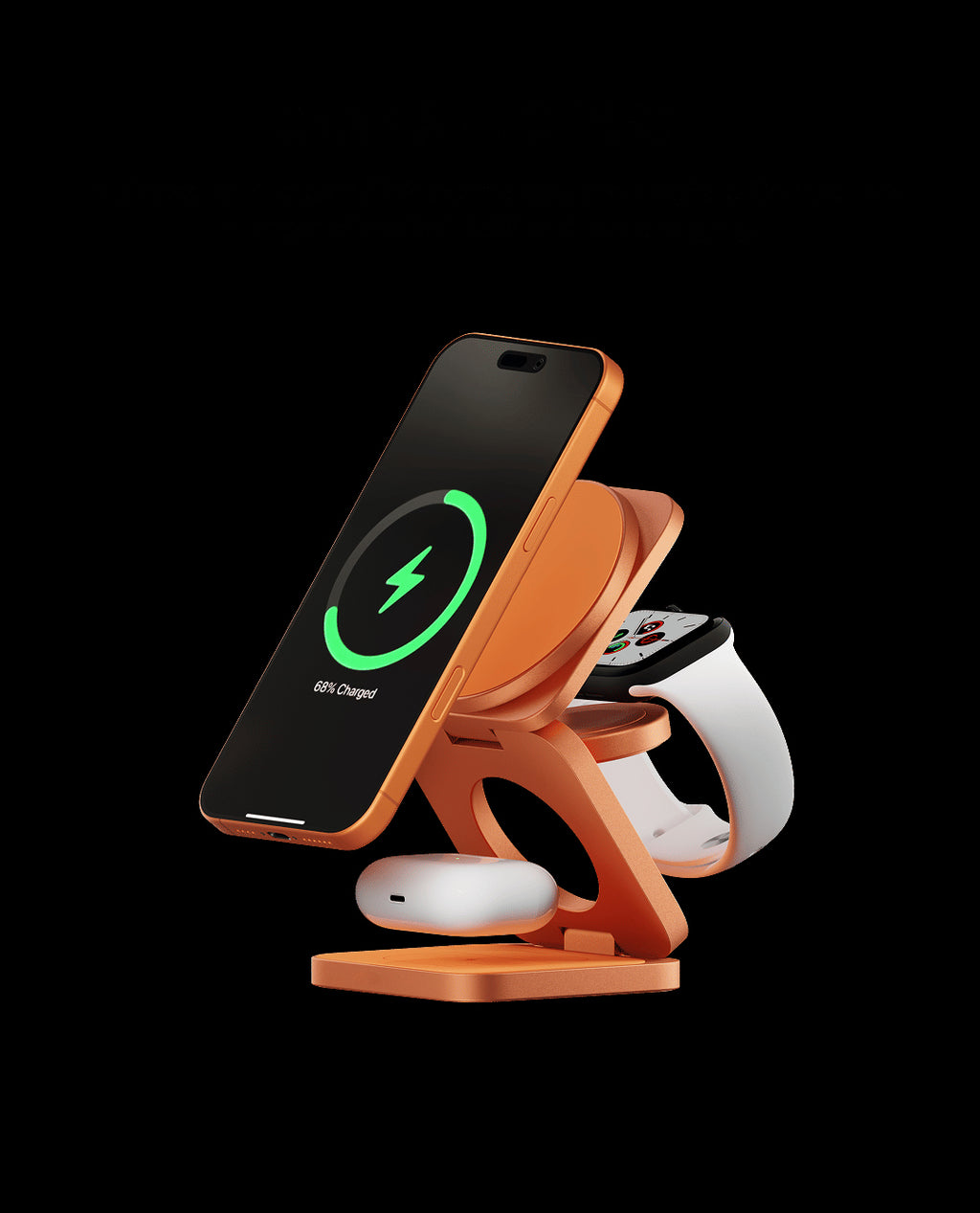 kokogol Qi2.2 Max | 25W Industrial Foldable 3-in-1 Magnetic Wireless Charging Station