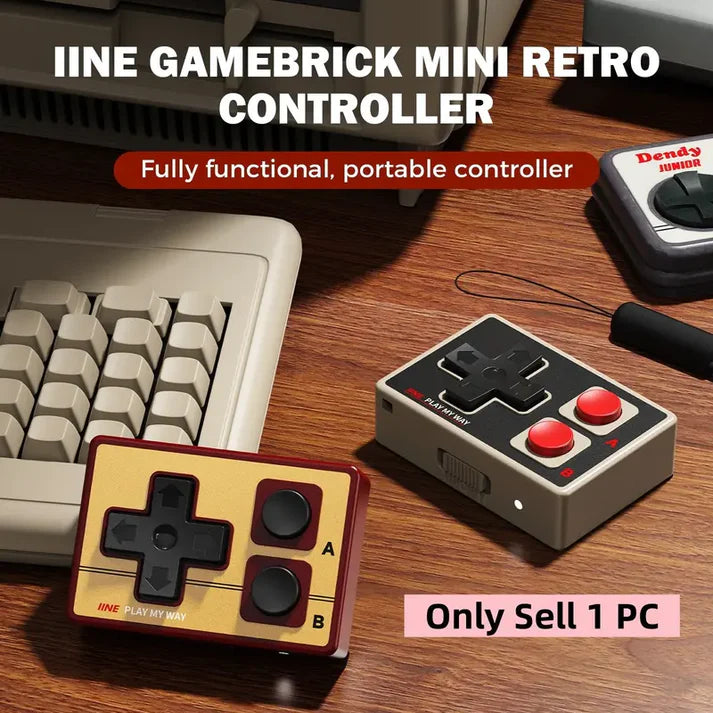 Mini Retro Bluetooth Remote for TikTok, Reels & Kindle – Wireless Page Turner Camera Shutter Gaming Controller