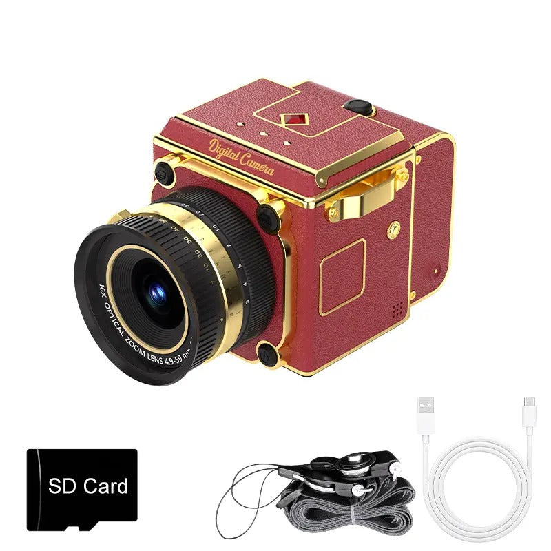 RetroView 64MP Waist-Level Digital Camera – 2.7K Video & 16X Zoom