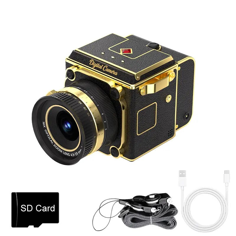 RetroView 64MP Waist-Level Digital Camera – 2.7K Video & 16X Zoom