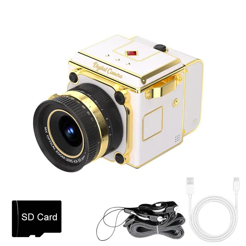 RetroView 64MP Waist-Level Digital Camera – 2.7K Video & 16X Zoom