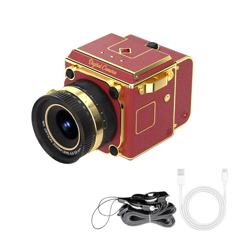 RetroView 64MP Waist-Level Digital Camera – 2.7K Video & 16X Zoom