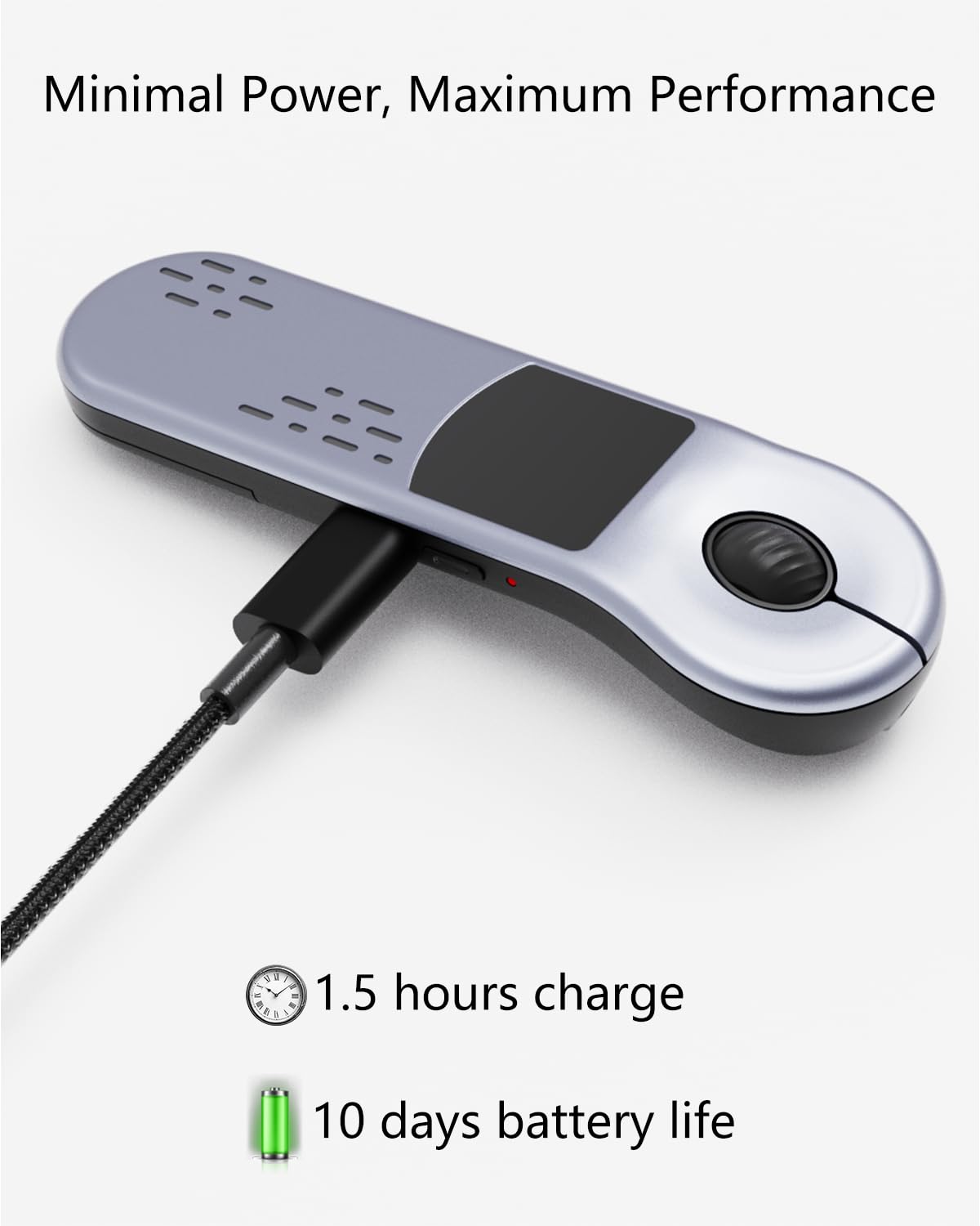 Air Mouse Rechargeable Wireless Presenter with Touchpad for PC/Laptop/iOS/Android, Bluetooth Remote Control for PowerPoint/Keynote/TikTok/Camera/Kindle App