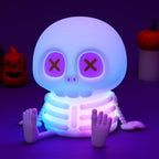 Kokogol BooGlow Skull Night Light – Rechargeable Color-Changing Silicone Lamp