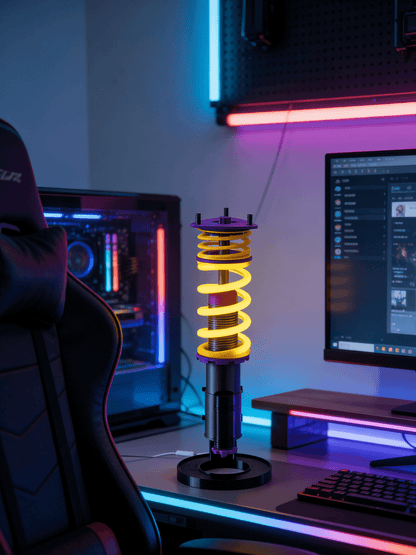 The Coilover Desk Lamp: Bring the track to your desk