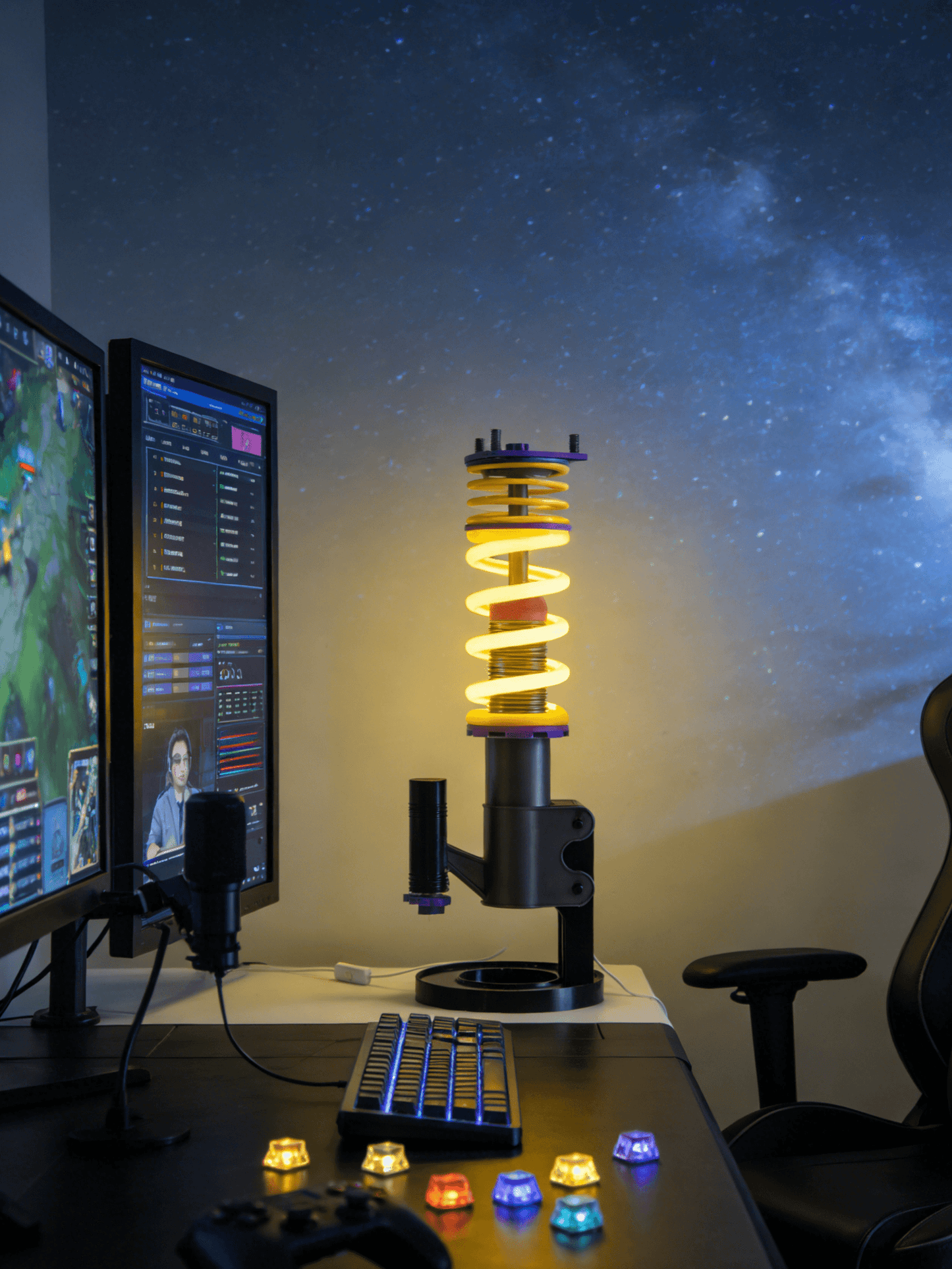 The Coilover Desk Lamp: Bring the track to your desk
