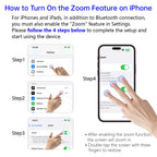Bluetooth Remote for TikTok Scrolling, Page Turning, Volume Control & Camera Shutter | Hands-Free Phone Controller for iPhone & Android