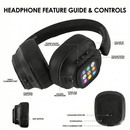 TouchScreen ANC Wireless Headphones