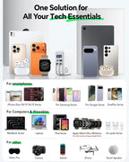 One solution for all your tech essentials - phones, laptops, watches, earbuds