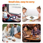 Mini magnetic chess set — small size, easy to carry: train, home, picnic, bar