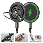 KOKOGOL 3-in-1 Magnetic Wireless Charger Station D17 - foldable charging pad with ring stand
