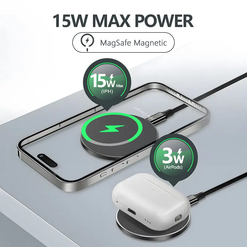 KOKOGOL 3-in-1 Magnetic Wireless Charger Station D17 - detail view 5