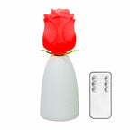 Red blooming rose lamp bud with remote control – LED rose flower lamp