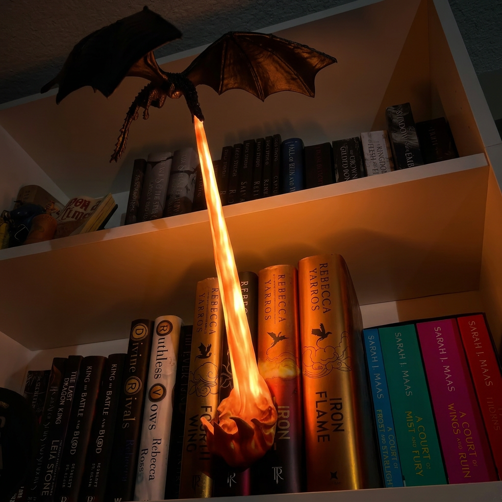DragonFlame™ Hanging Bookshelf Light