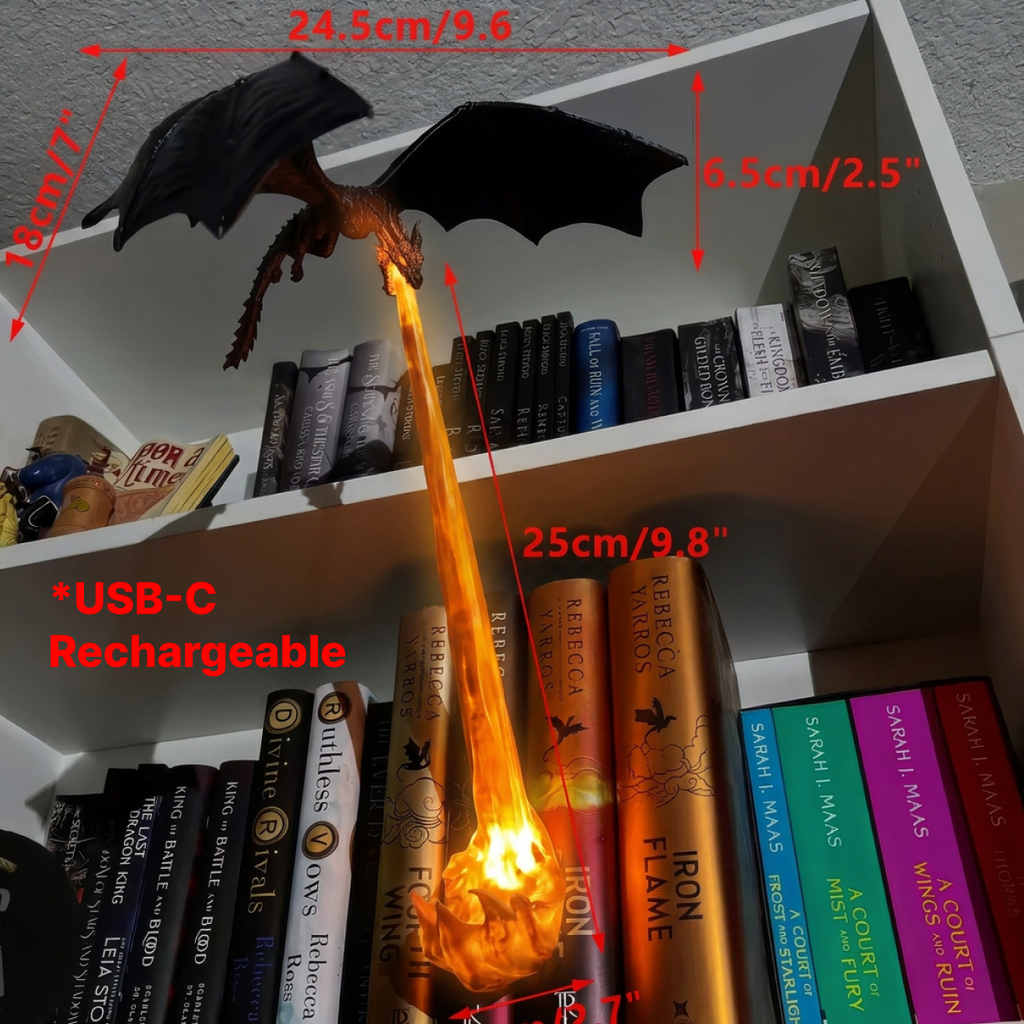 DragonFlame™ Hanging Bookshelf Light