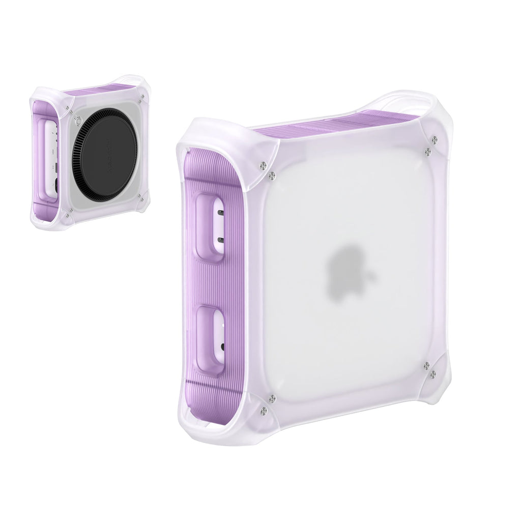 Retro vertical stand for Mac mini in Grape