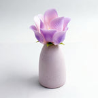 Purple blooming rose lamp fully bloomed