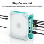 All Mac mini ports stay fully accessible