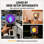 KOKOGOL AirPixel™ Retro RGB Desk Fan with LED Matrix Display & 5000mAh Battery