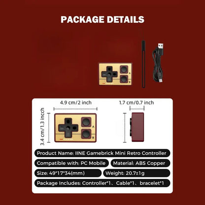 Mini Retro Bluetooth Remote for TikTok, Reels & Kindle – Wireless Page Turner Camera Shutter Gaming Controller