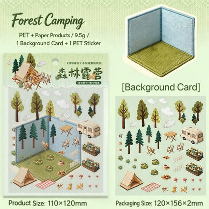 3D Embroidery Garden Sticker Scene Kit