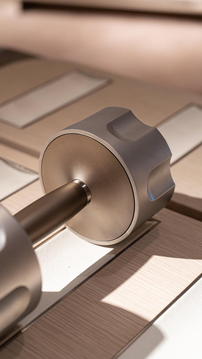 Revolver Dumbbell™ | 5kg Adjustable CNC Machined Stainless Steel Dumbbell with 12 Bullet Weights