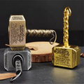 KOKOGOL Thor's Hammer Metal Fidget Spinner in Gold, Bronze Gold and Silver Gray