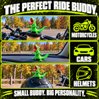 WobblyBud on bike handlebar - side view