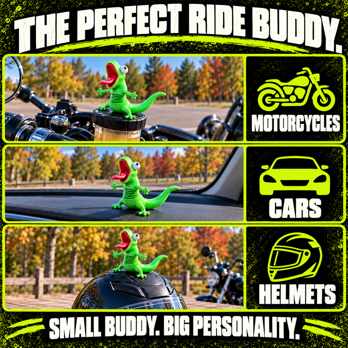 WobblyBud on bike handlebar - side view